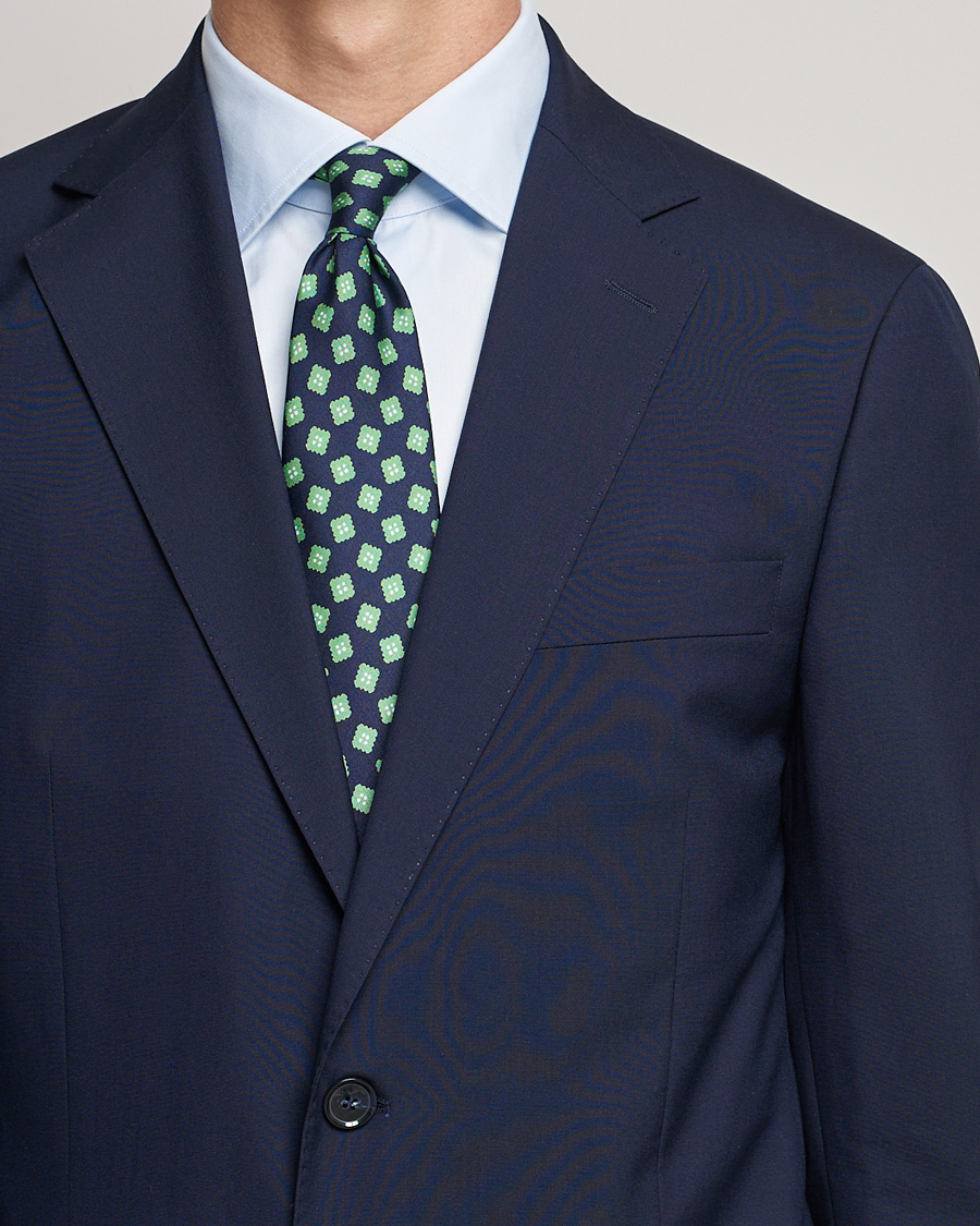 Herren | Sakkos | Oscar Jacobson | Edmund Blazer Super 120's Wool Navy 46