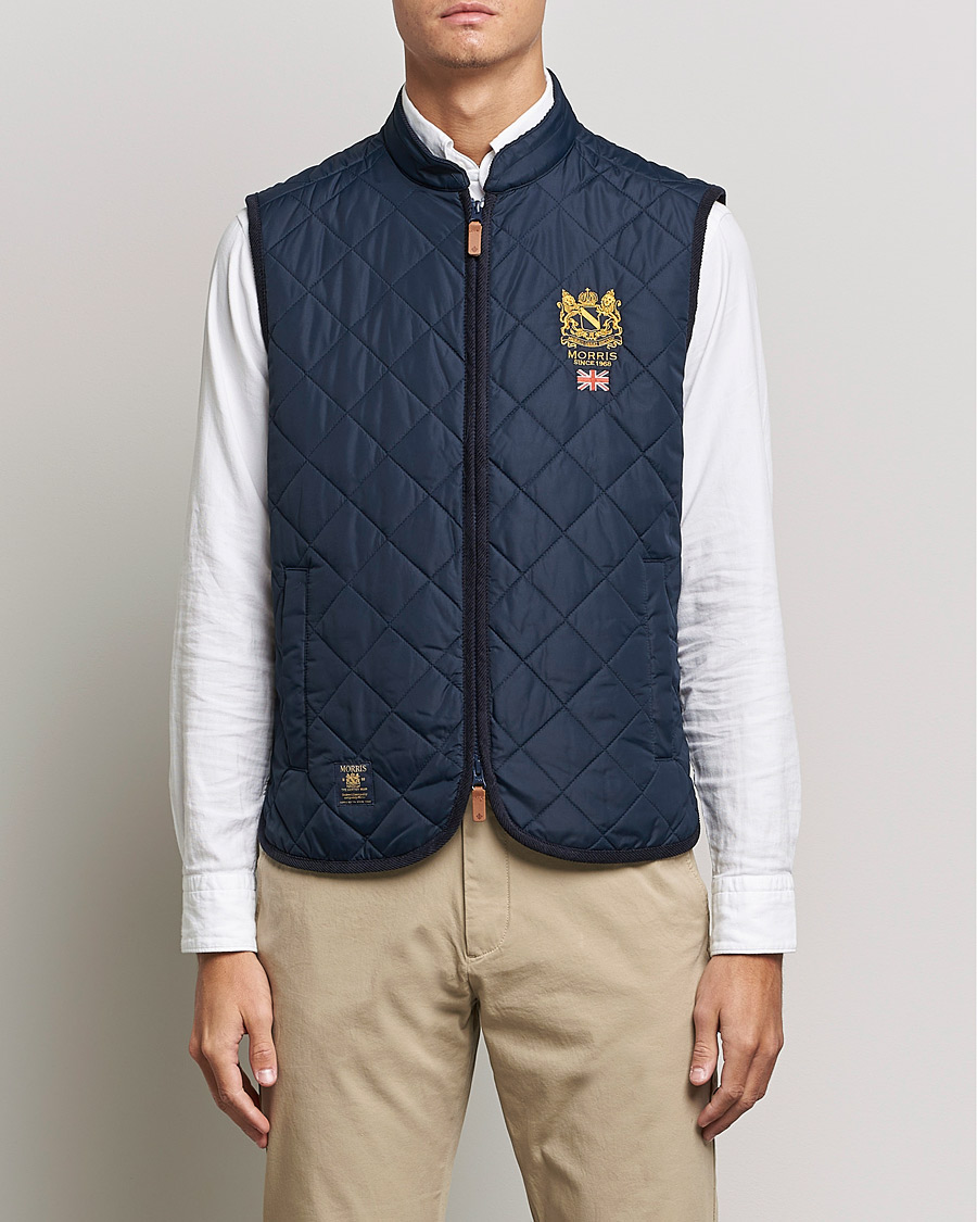 Men | Departments | Morris | Trenton Quilted Vest Old Blue