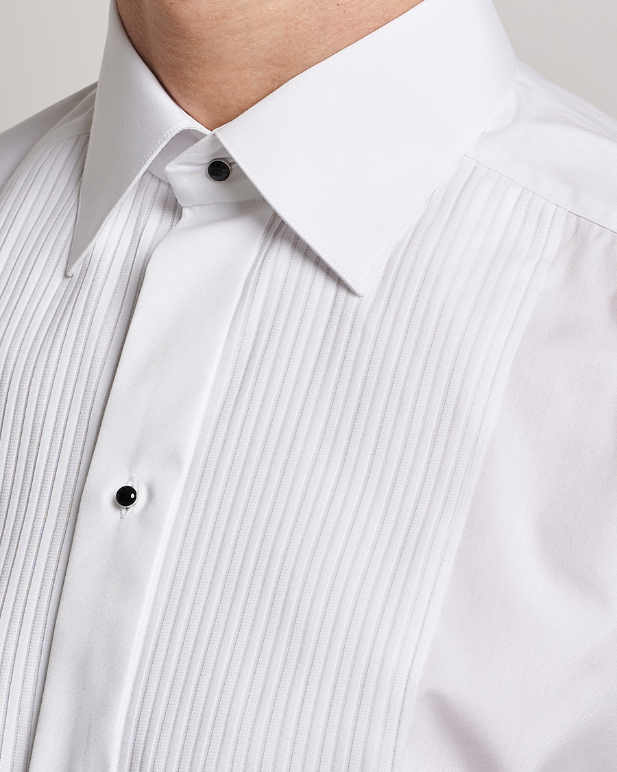 Herren | Hemden | Eton | Slim Fit Tuxedo Shirt Black Ribbon White 42 - L