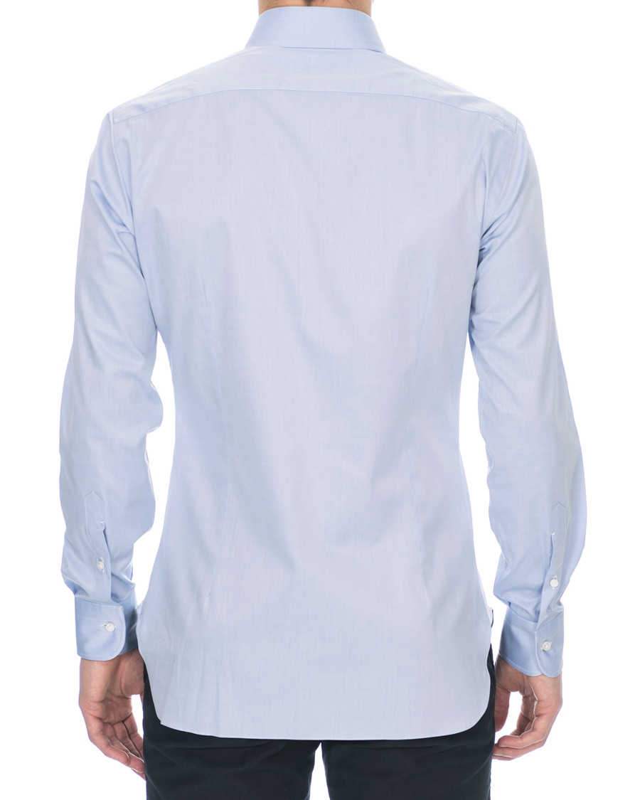 Herren | Hemden | Barba Napoli | Slim Fit Shirt Light Blue 38 - S