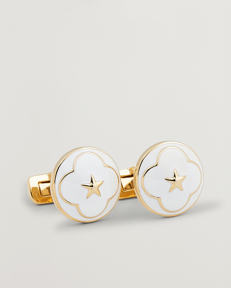 Herren | Skultuna Cuff Links Polar Star White | Skultuna | Cuff Links Polar Star White