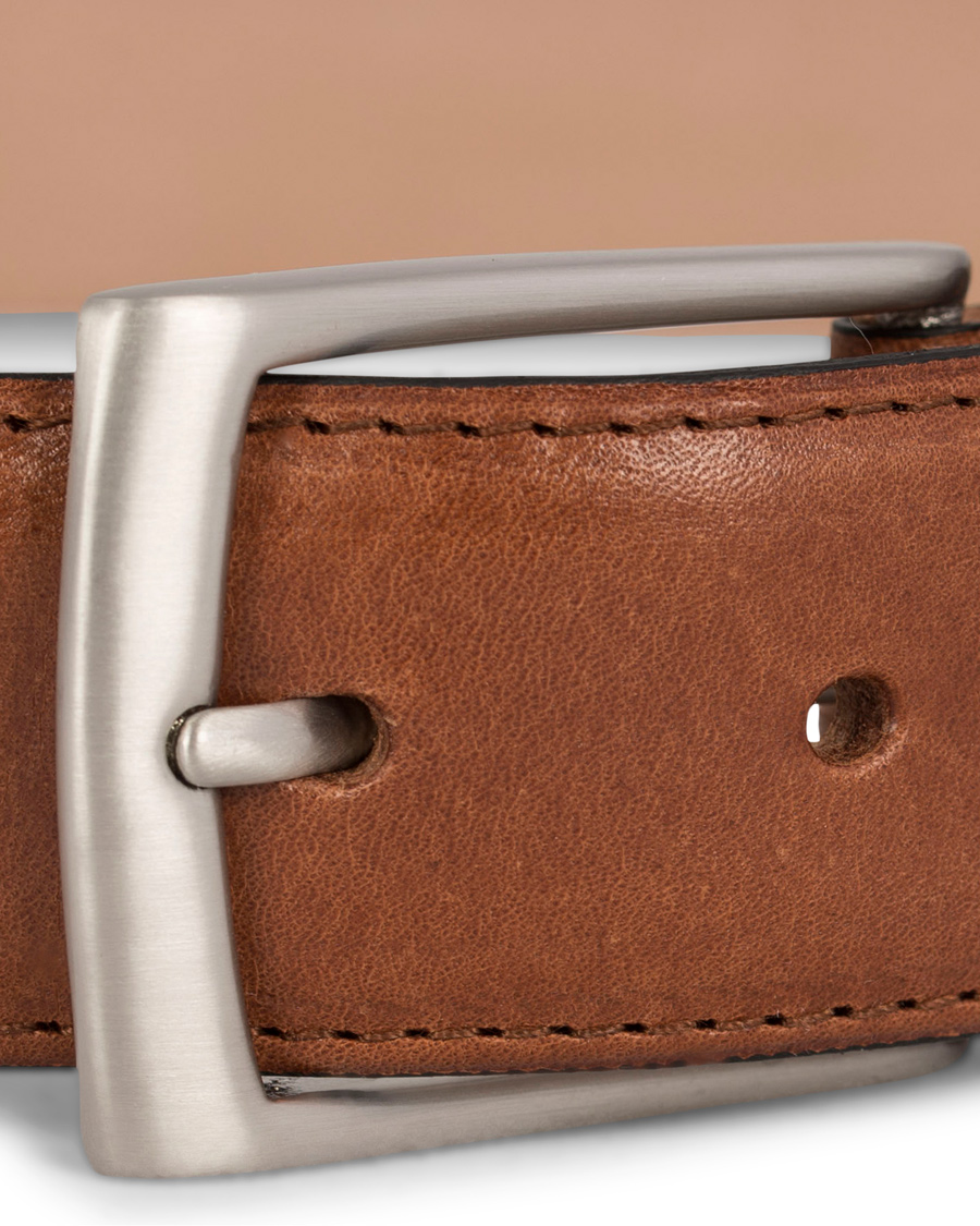 Herren | Loake 1880 Henry Leather Belt 3,3 cm Brown | Loake 1880 | Henry Leather Belt 3,3 cm Brown