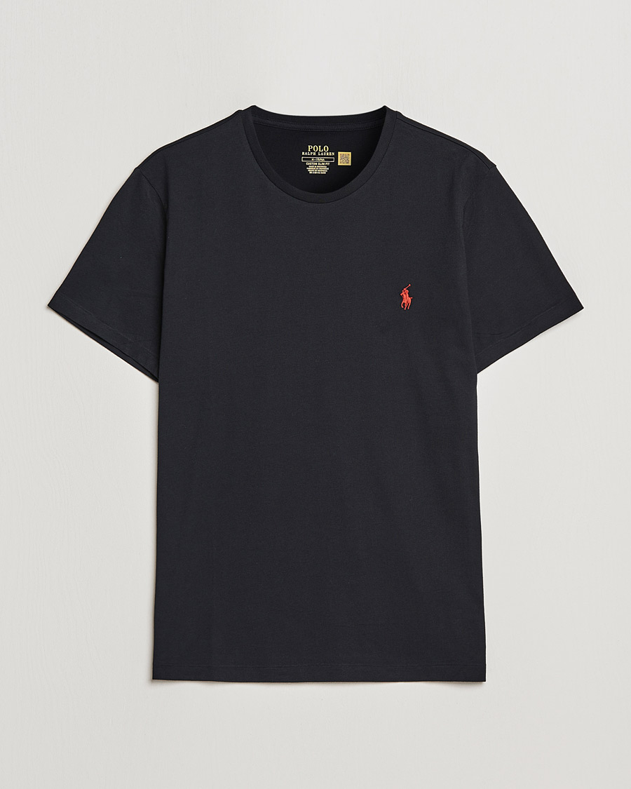 Herren | T-Shirts | Polo Ralph Lauren | Custom Slim Fit Tee RL Black