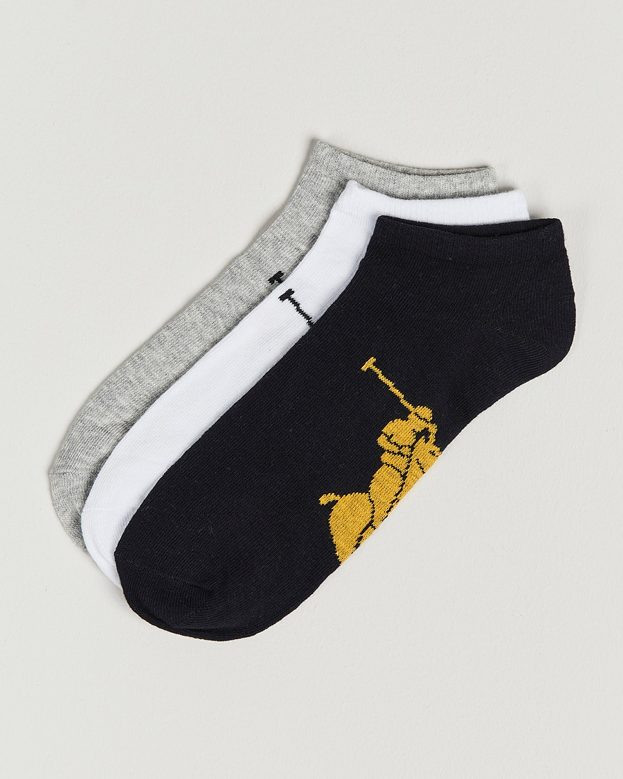 Herren | Unterwäsche | Polo Ralph Lauren | 3-Pack Sneaker Sock Grey/White/Black