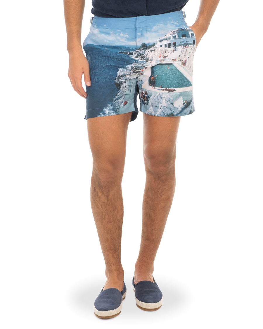 Herren | Badehosen | Orlebar Brown | Bulldog Hulton Mid Length Swim Shorts Roc Pool