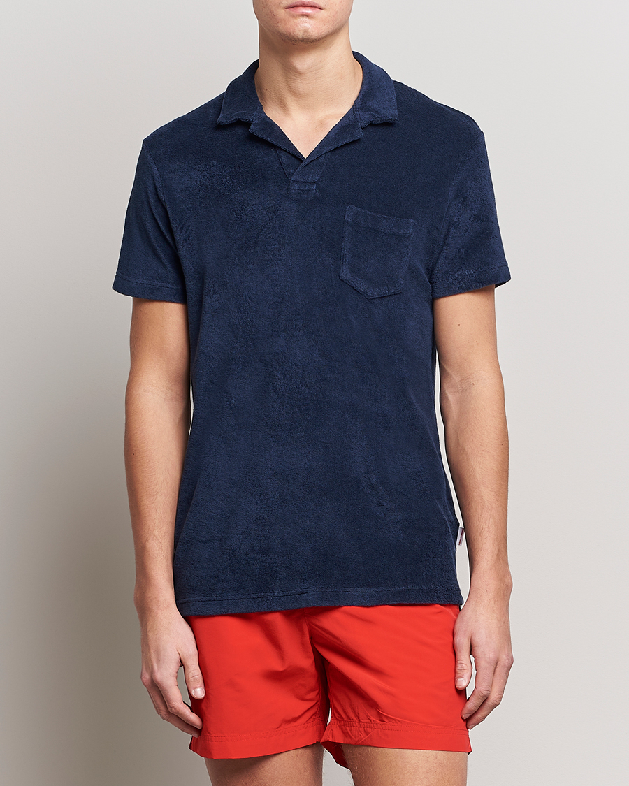 Herren | Kurzarm-Poloshirts | Orlebar Brown | Terry Polo Navy