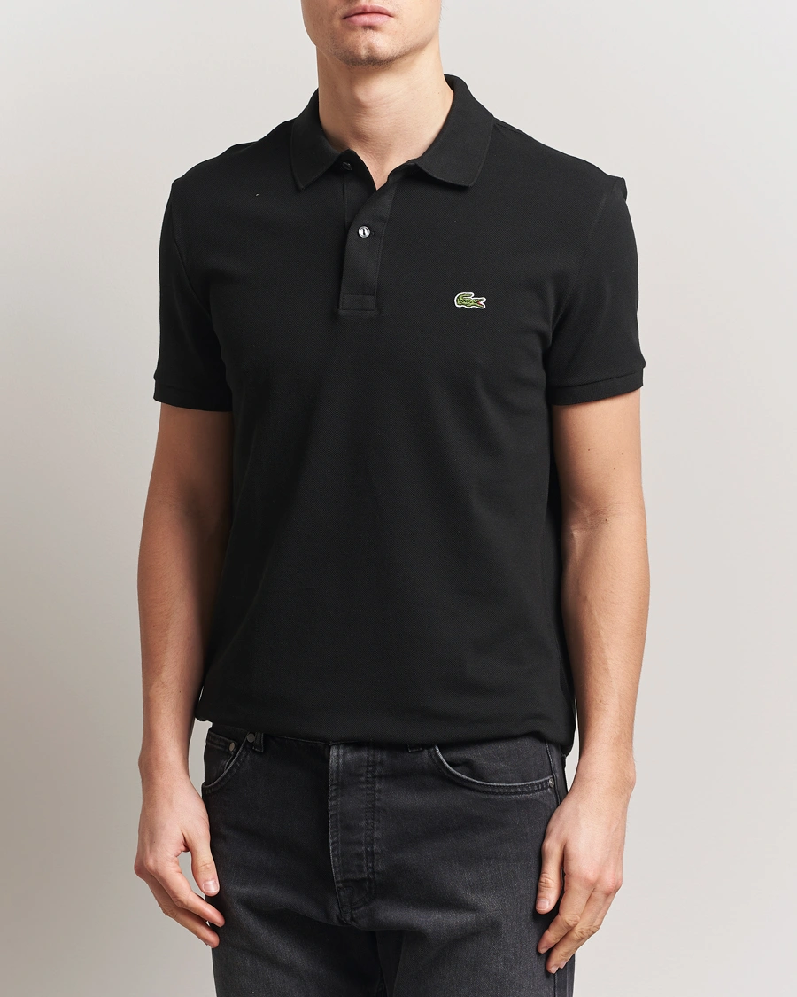 Herren | Poloshirts | Lacoste | Slim Fit Polo Piké Black