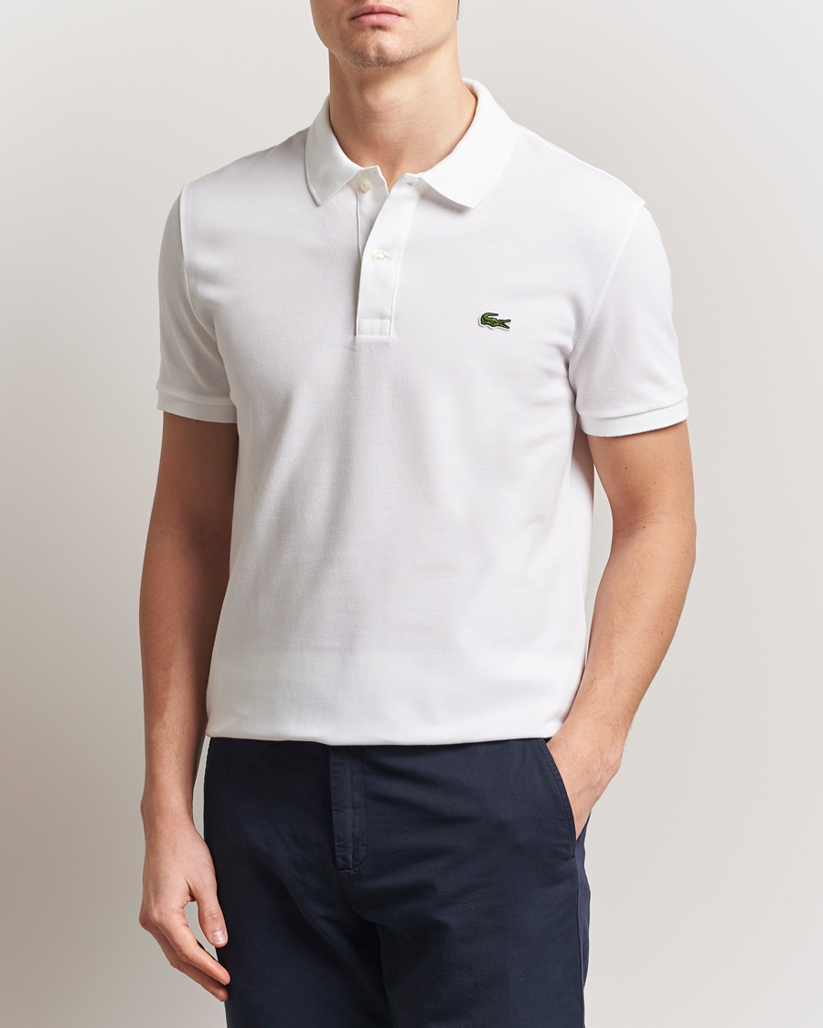 Herren | Poloshirts | Lacoste | Slim Fit Polo Piké White
