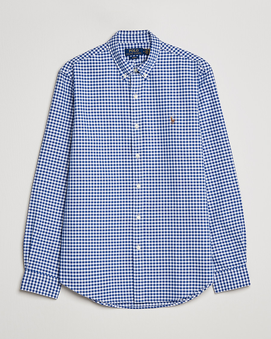 Herren | Oxfordhemden | Polo Ralph Lauren | Slim Fit Shirt Oxford Blue/White Gingham