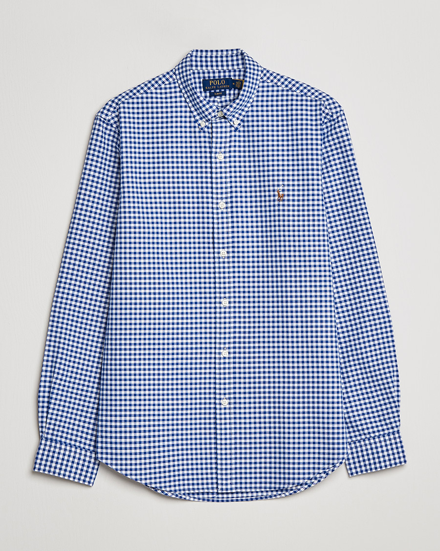 Herren | Hemden | Polo Ralph Lauren | Slim Fit Shirt Oxford Blue/White Gingham
