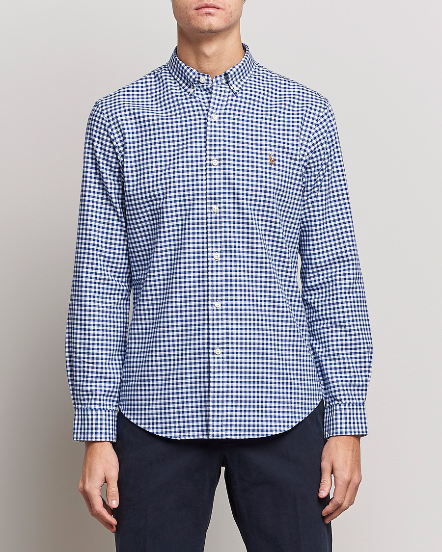 Herren | Hemden | Polo Ralph Lauren | Slim Fit Shirt Oxford Blue/White Gingham
