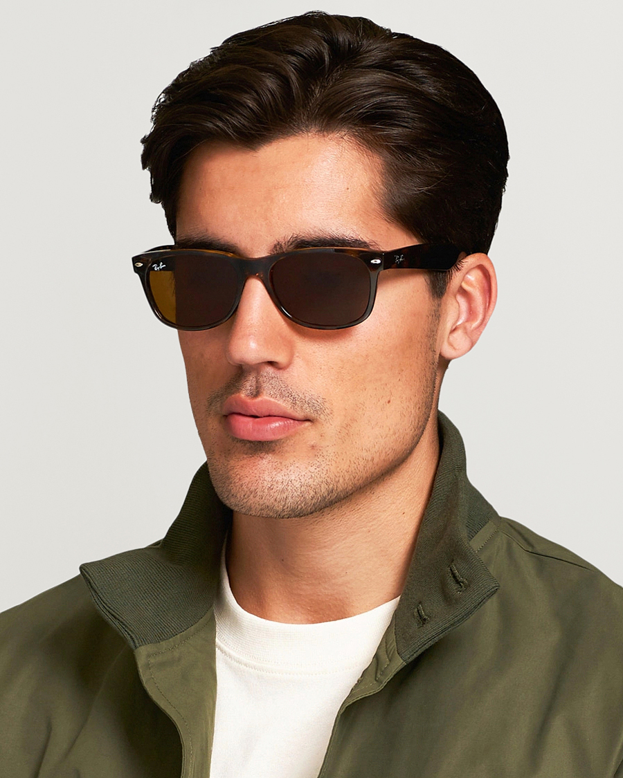 Herren | Accessoires | Ray-Ban | New Wayfarer Sunglasses Light Havana/Crystal Brown