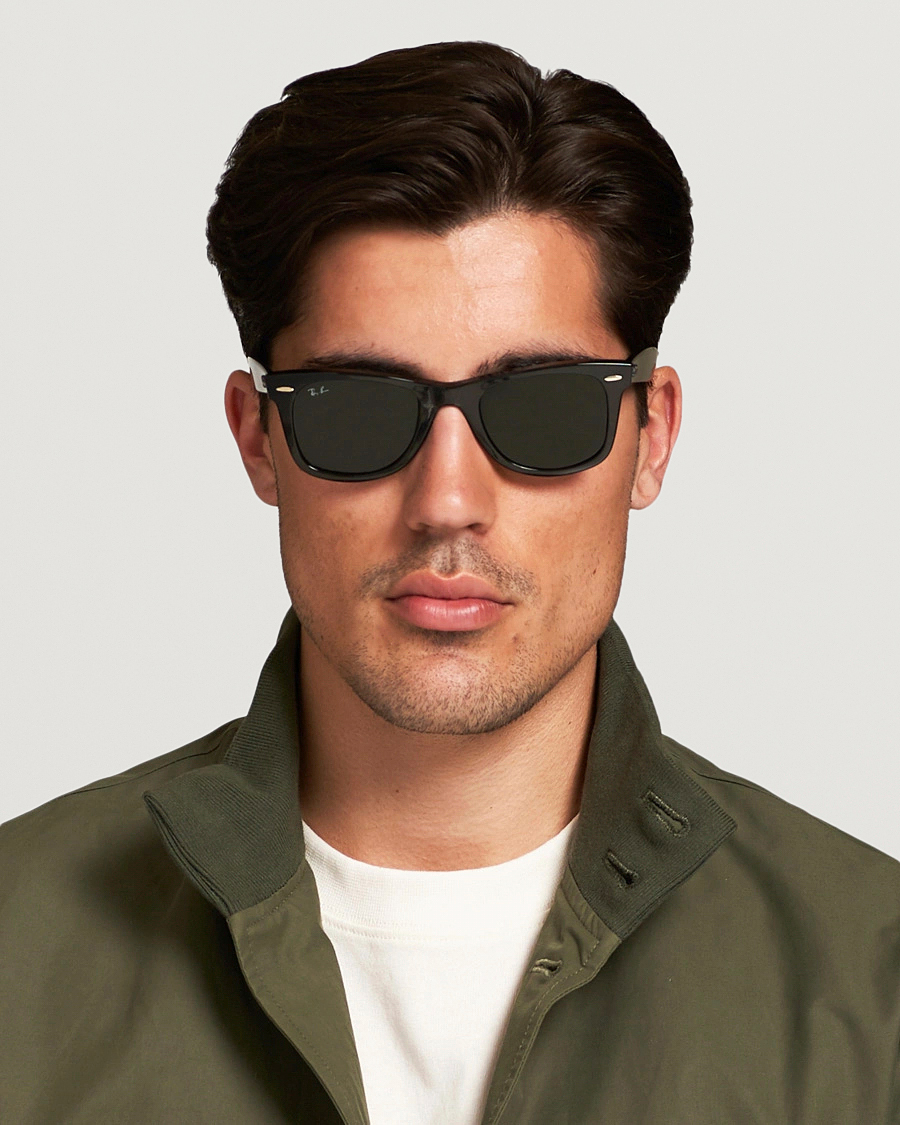 Herren | Accessoires | Ray-Ban | Original Wayfarer Sunglasses Tortoise/Crystal Green