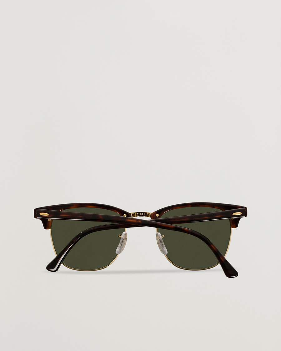 Herren | Sonnenbrillen | Ray-Ban | Clubmaster Sunglasses Mock Tortoise/Crystal Green