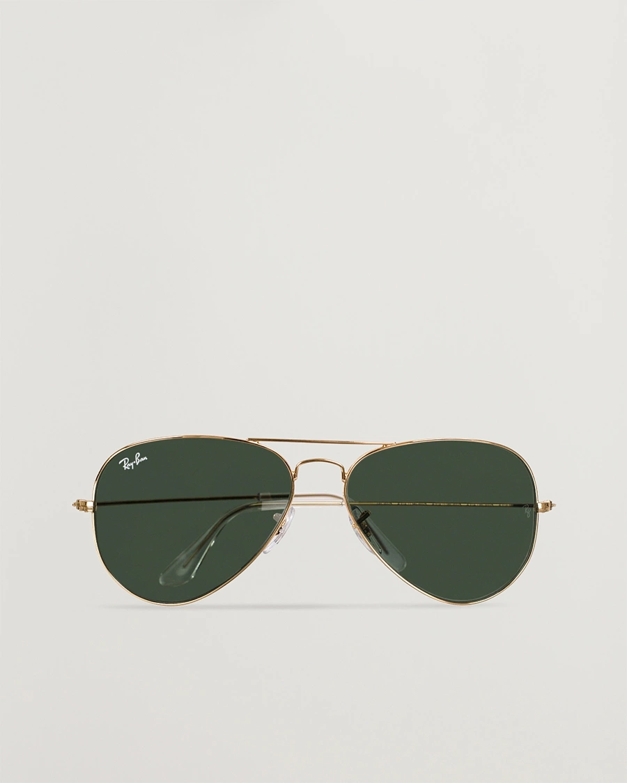 Herren |  | Ray-Ban | 0RB3025 Aviator Large Metal Sunglasses Arista/Grey Green