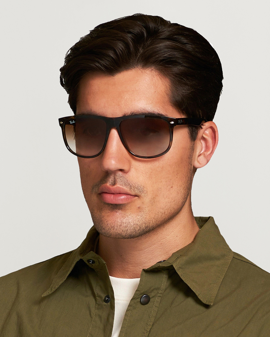 Herr | D-formade solglasögon | Ray-Ban | RB4147 Sunglasses Light Havana/Crystal Brown Gradient