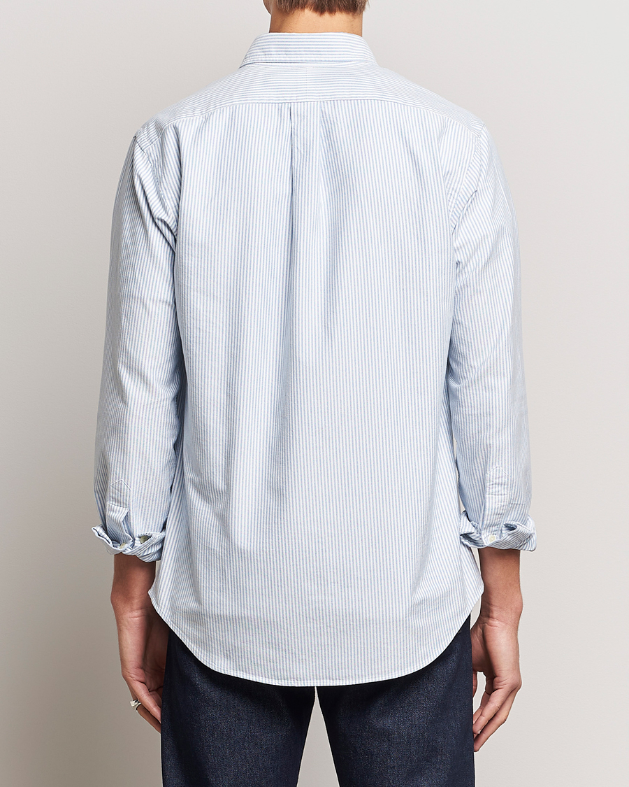 Herren | Hemden | Polo Ralph Lauren | Custom Fit Oxford Shirt Stripe Blue