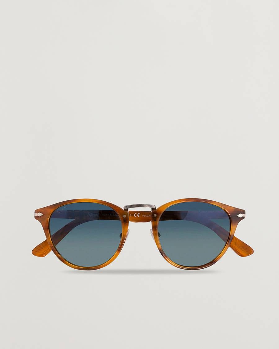 Herren | Sonnenbrillen | Persol | 0PO3108S Polarized Sunglasses Striped Brown/Gradient Blue
