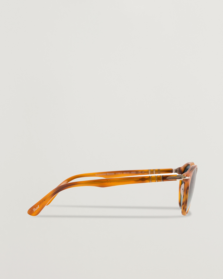Herren | Persol 0PO3108S Polarized Sunglasses Striped Brown/Gradient Blue | Persol | 0PO3108S Polarized Sunglasses Striped Brown/Gradient Blue