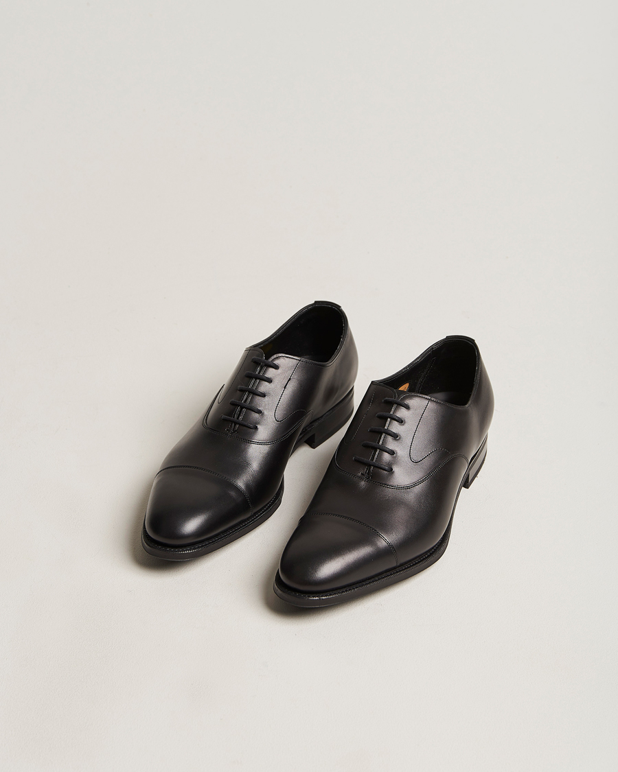Herren | Handgefertigte Schuhe | Edward Green | Chelsea Oxford Black Calf