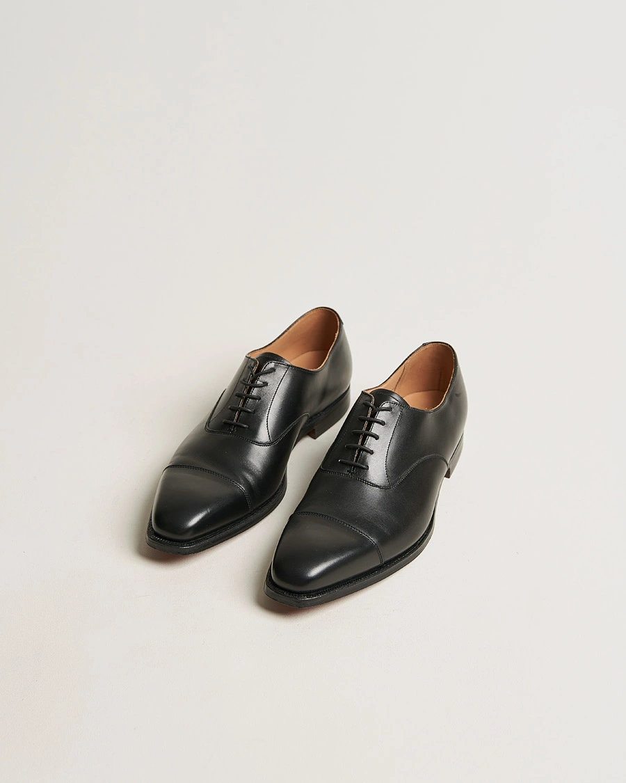 Herren | Handgefertigte Schuhe | Crockett & Jones | Hallam Oxford Black Calf