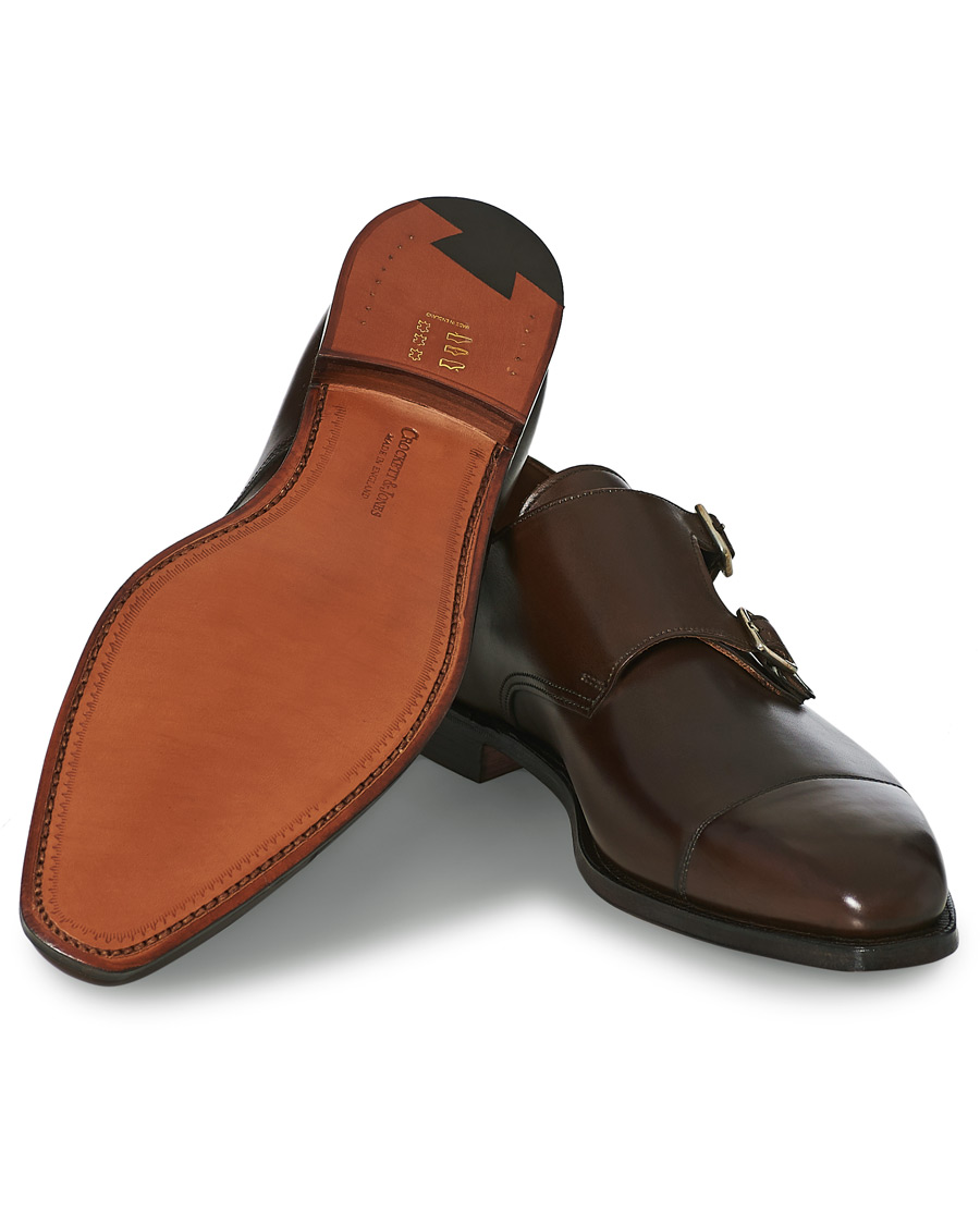 Herren | Crockett & Jones Lowndes Monkstrap Dark Brown Calf | Crockett & Jones | Lowndes Monkstrap Dark Brown Calf