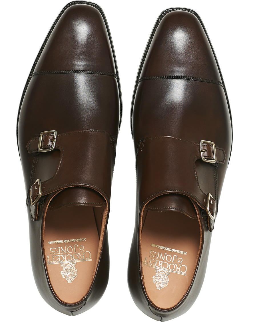 Herren | Crockett & Jones Lowndes Monkstrap Dark Brown Calf | Crockett & Jones | Lowndes Monkstrap Dark Brown Calf