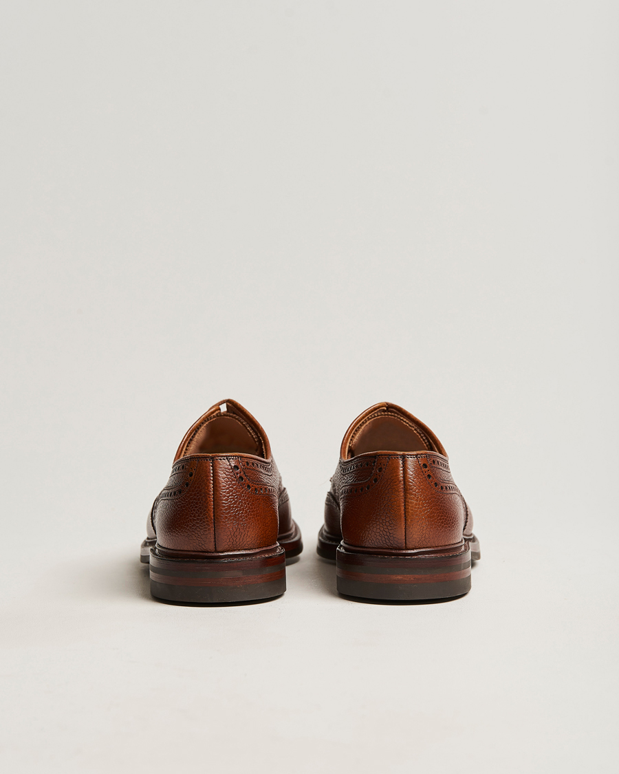 Herren | Brogue | Crockett & Jones | Pembroke Derbys Tan Grained Calf