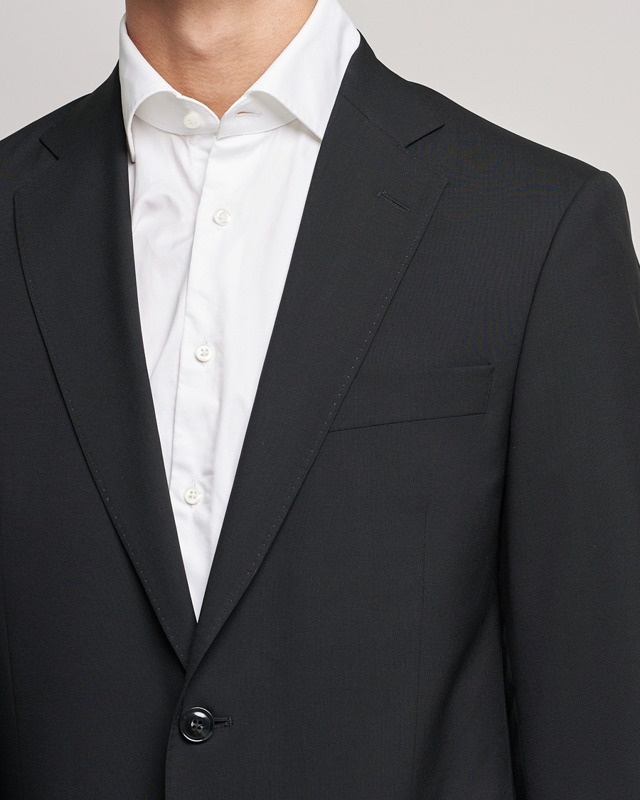 Herren | Sakkos | Oscar Jacobson | Edmund Blazer Super 120´s Wool Black