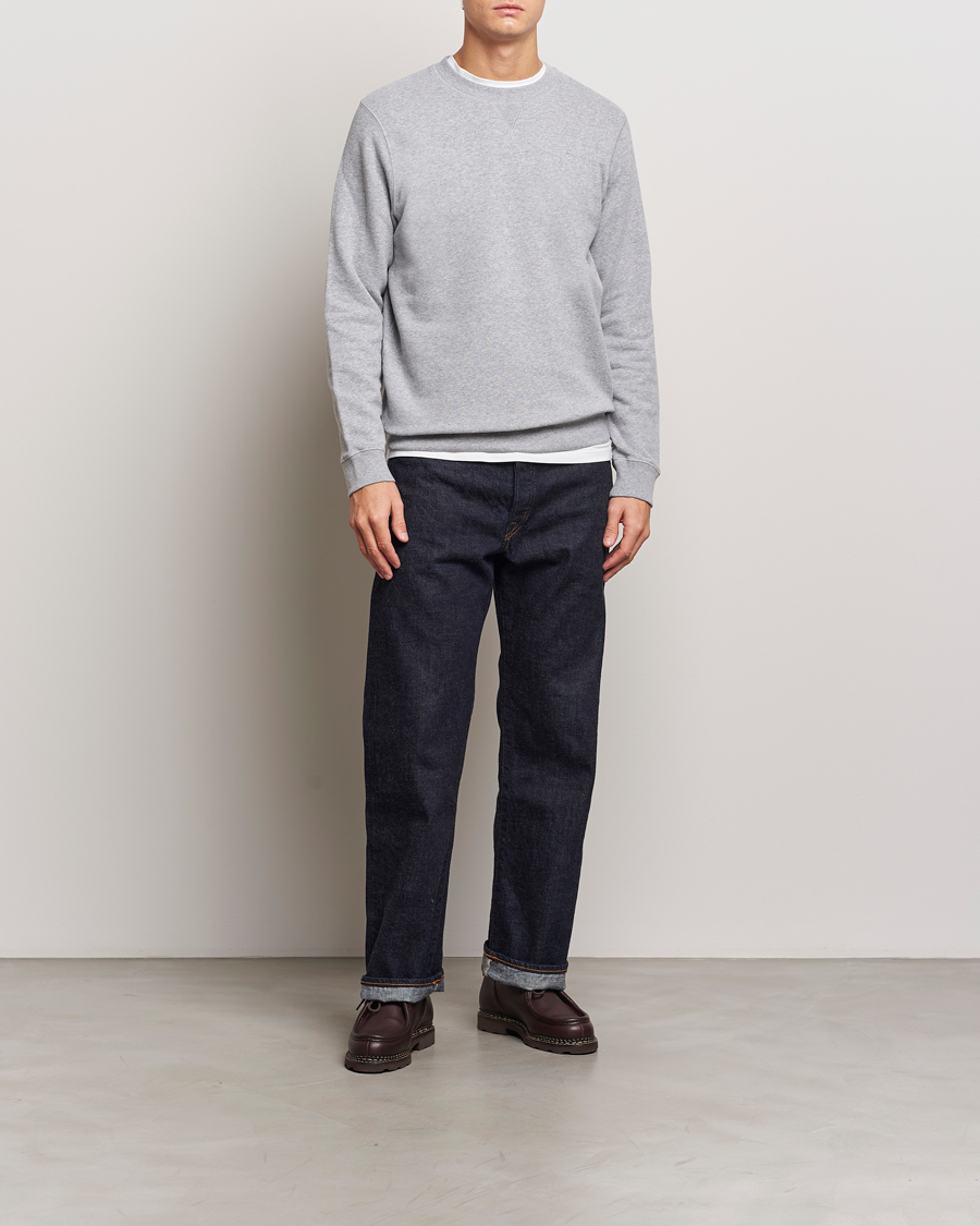 Herren | Pullover | Sunspel | Loopback Sweatshirt Grey Melange