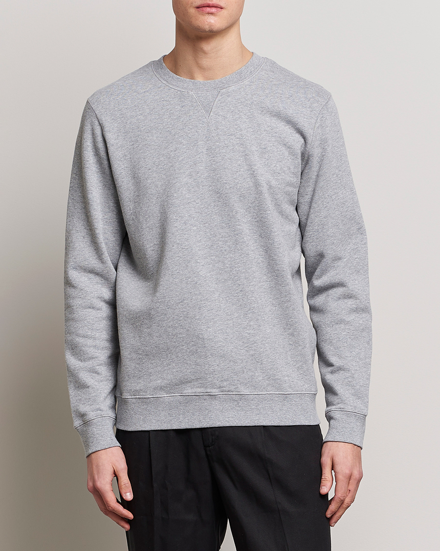 Herren |  | Sunspel | Loopback Sweatshirt Grey Melange