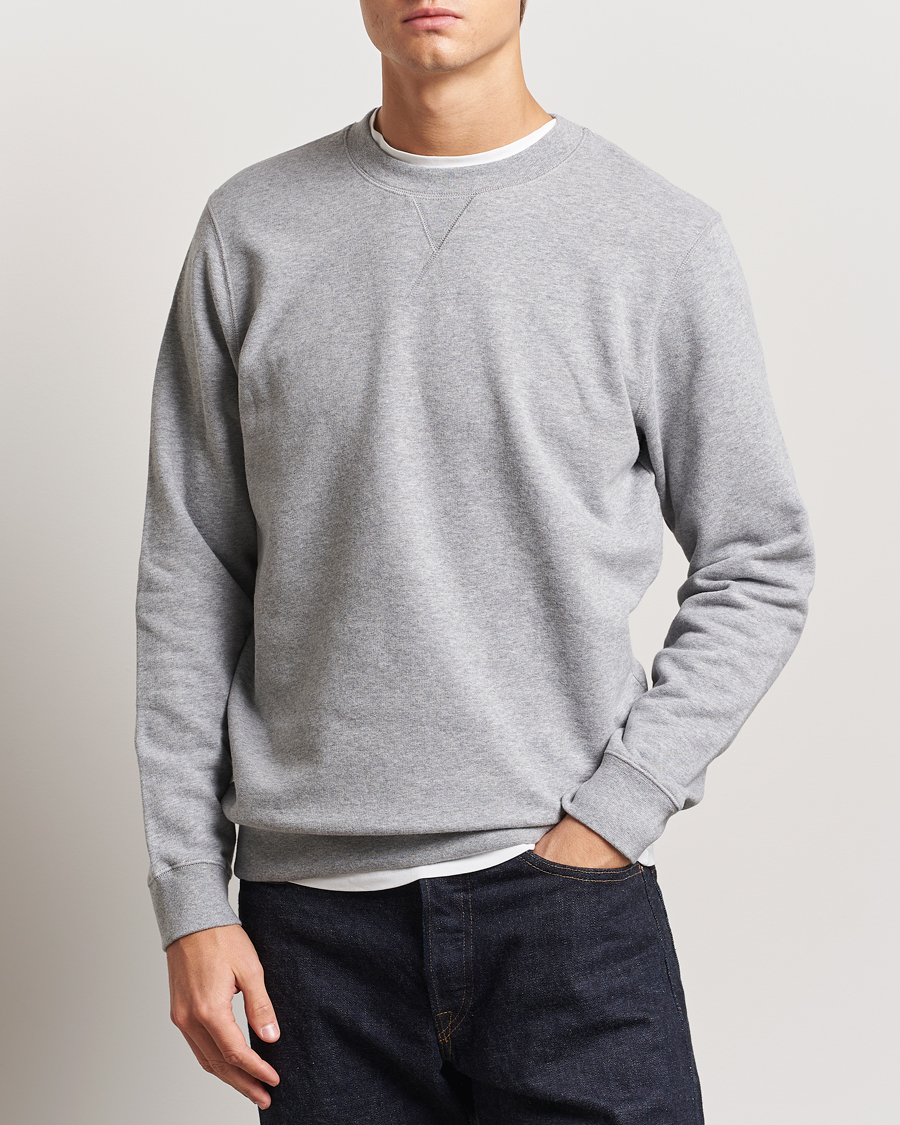 Herren |  | Sunspel | Loopback Sweatshirt Grey Melange