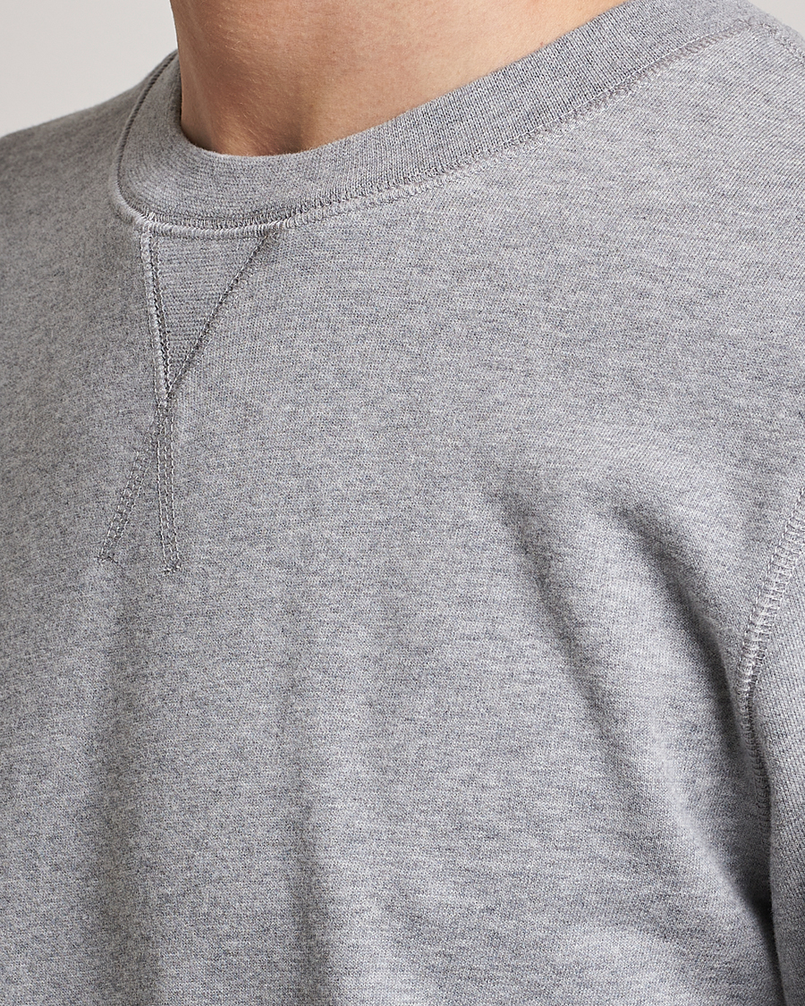 Herren | Pullover | Sunspel | Loopback Sweatshirt Grey Melange