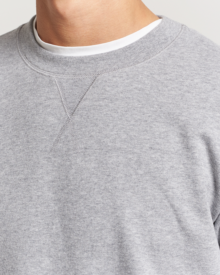 Herren | Pullover | Sunspel | Loopback Sweatshirt Grey Melange