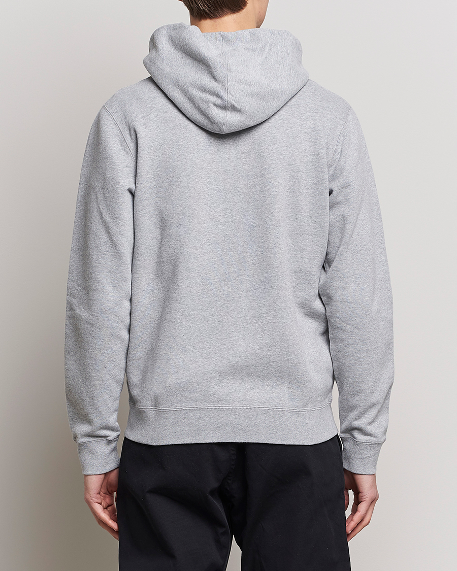 Herren | Pullover | Sunspel | Loopback Full Zip Hoodie Grey Melange