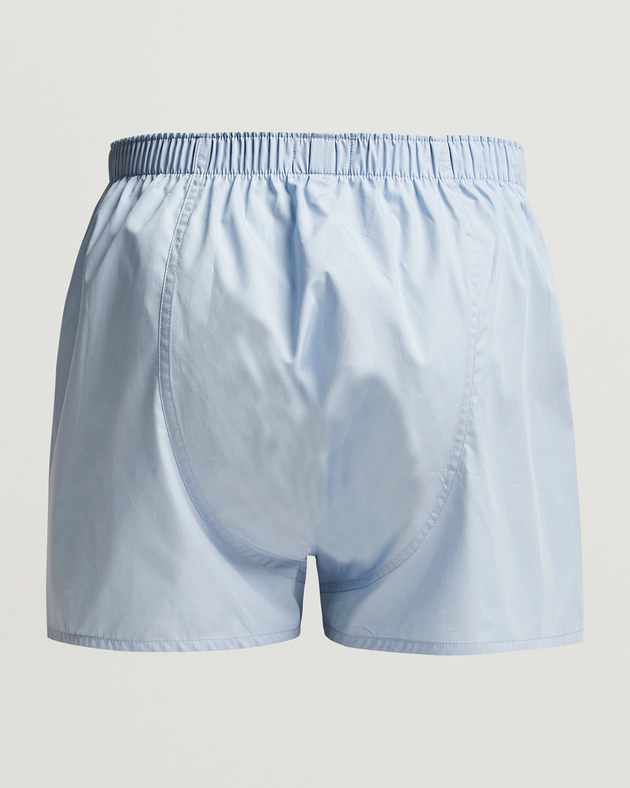 Herren |  | Sunspel | Classic Woven Cotton Boxer Shorts Plain Blue