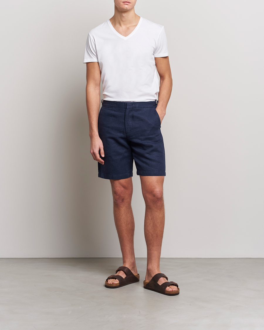 Herren | T-Shirts | Orlebar Brown | OB V-Neck Tee White