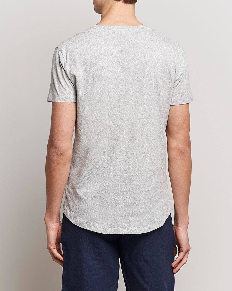 Herren | T-Shirts | Orlebar Brown | OB V-Neck Tee Grey Melange