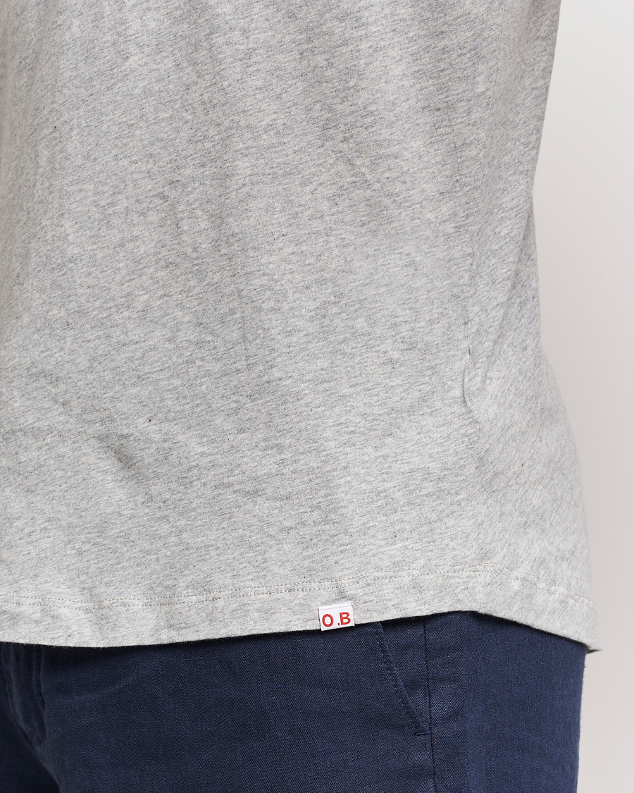 Herren | T-Shirts | Orlebar Brown | OB V-Neck Tee Grey Melange