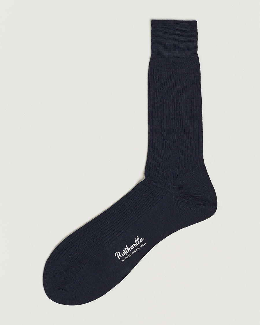 Herren |  | Pantherella | Naish Merino/Nylon Sock Navy