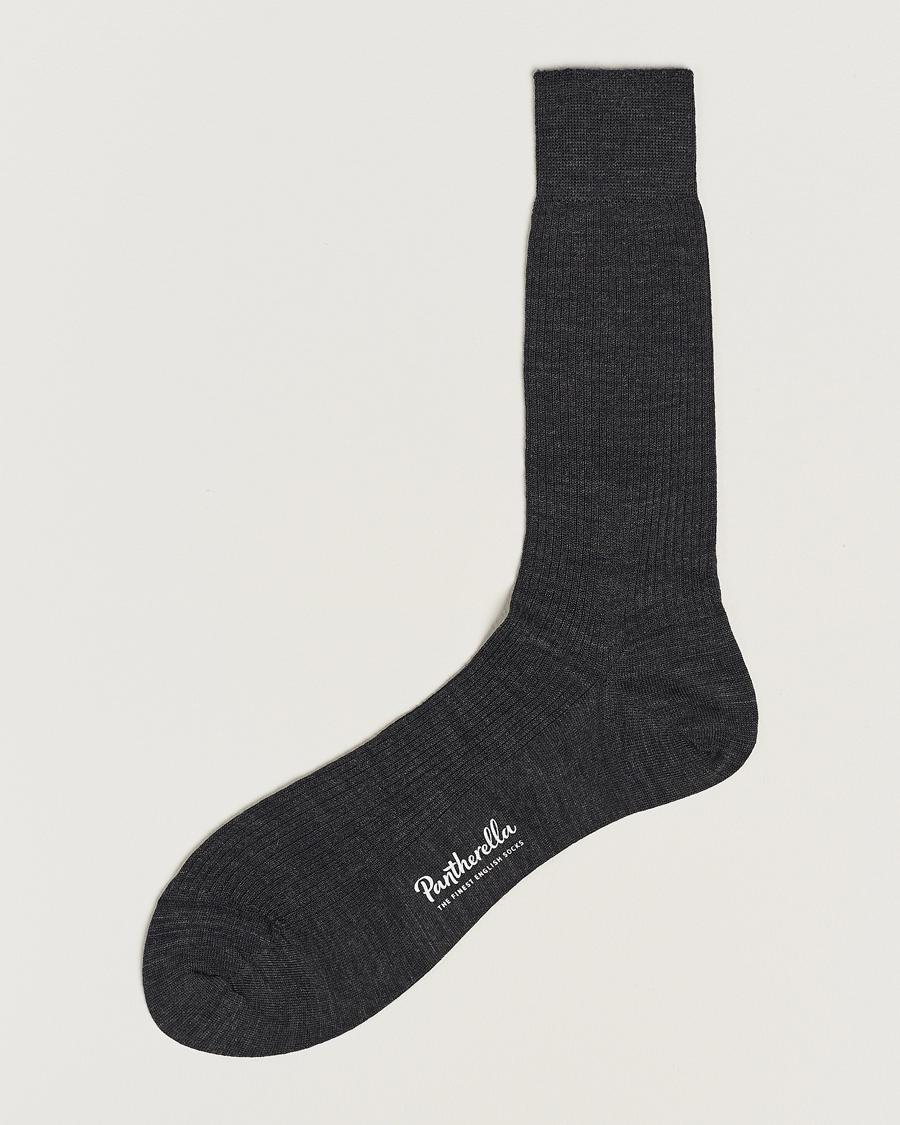Herren | Unterwäsche | Pantherella | Naish Merino/Nylon Sock Charcoal