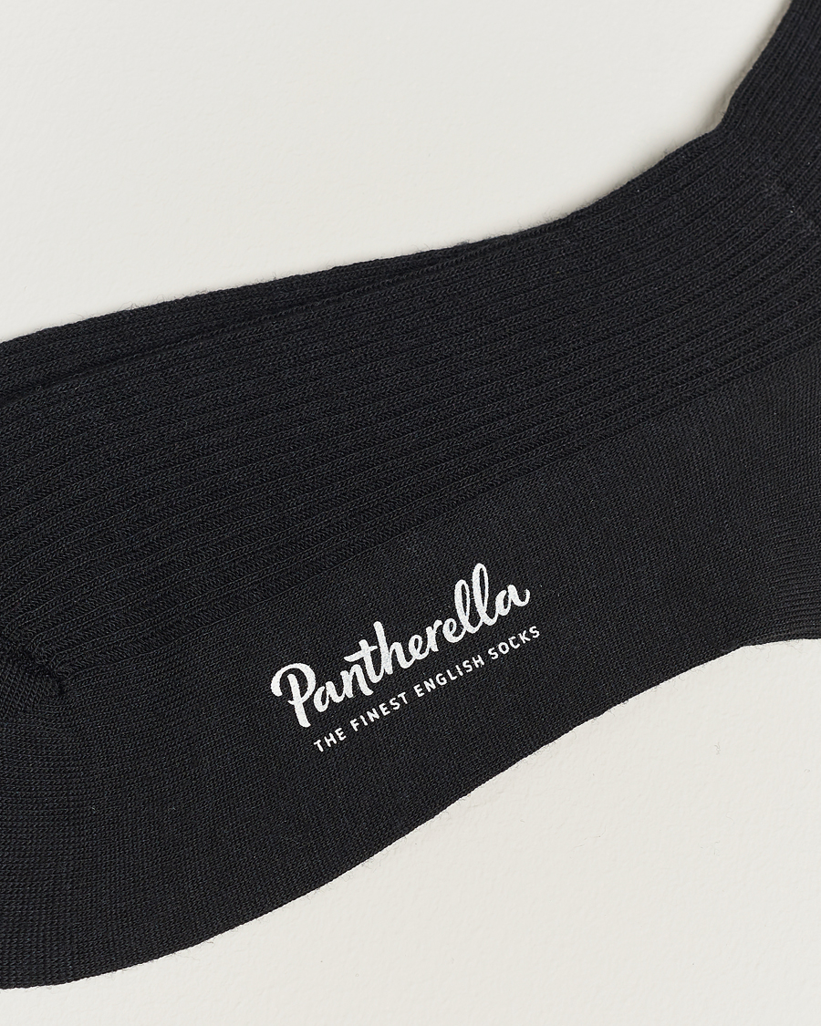 Herren |  | Pantherella | Naish Long Merino/Nylon Sock Black
