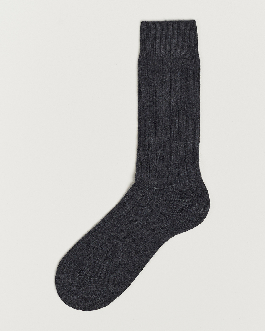 Herren |  | Pantherella | Waddington Cashmere Sock Charcoal