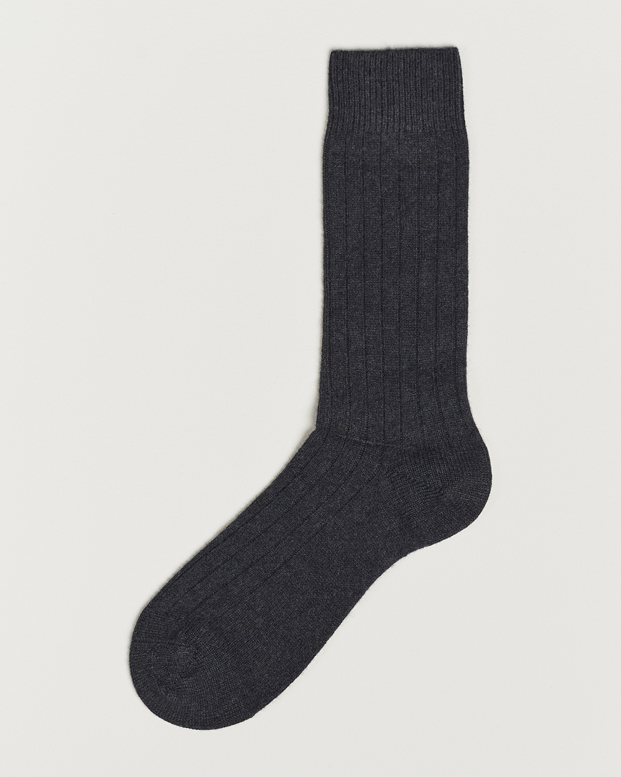 Herren | Unterwäsche | Pantherella | Waddington Cashmere Sock Charcoal