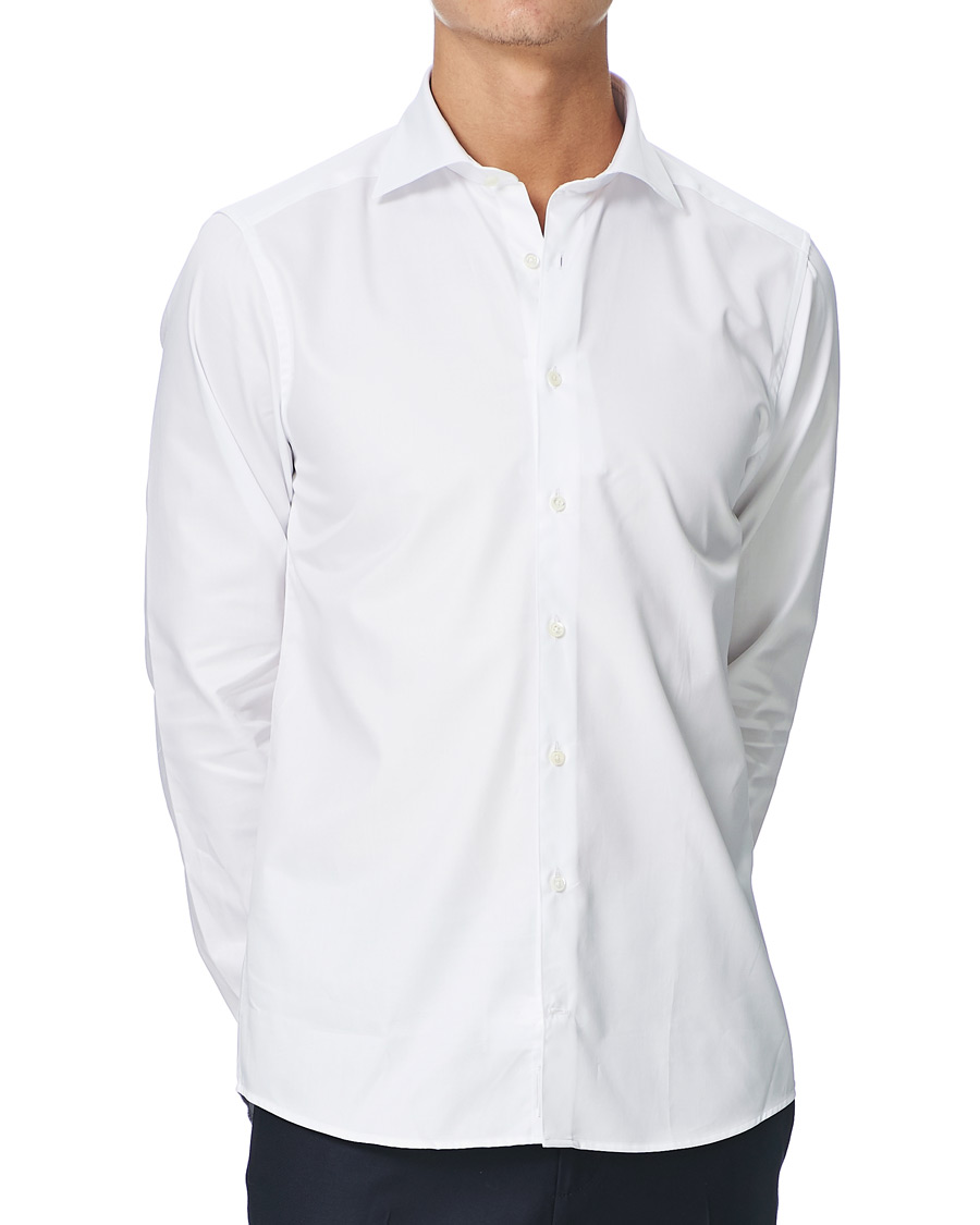 Herren | Hemden | Stenströms | Superslim Plain Shirt White