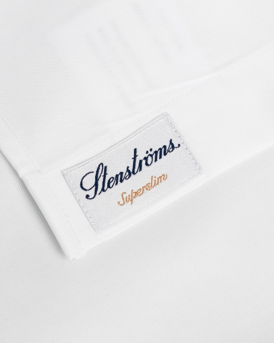 Herren | Hemden | Stenströms | Superslim Plain Shirt White
