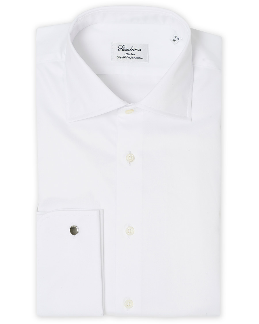 Herren | Hemden | Stenströms | Slimline Double Cuff White