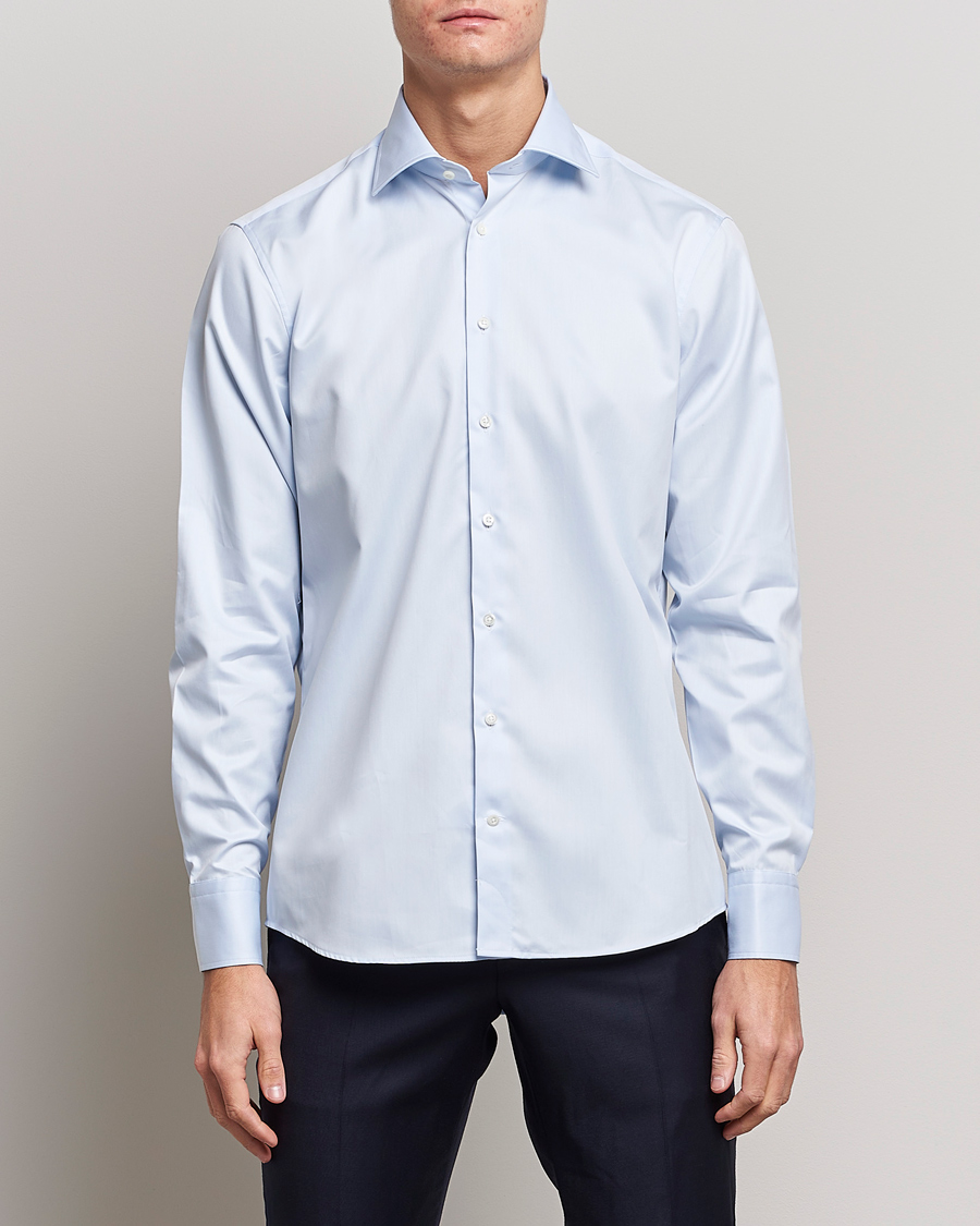 Herren | Businesshemden | Stenströms | Fitted Body Shirt Blue