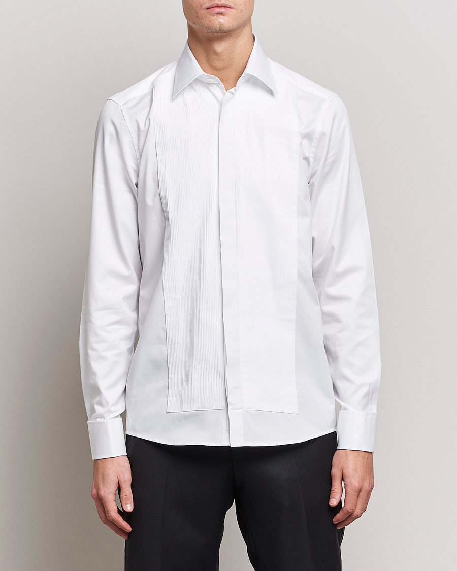 Herren | Hemden | Stenströms | Slimline Smoking Shirt White