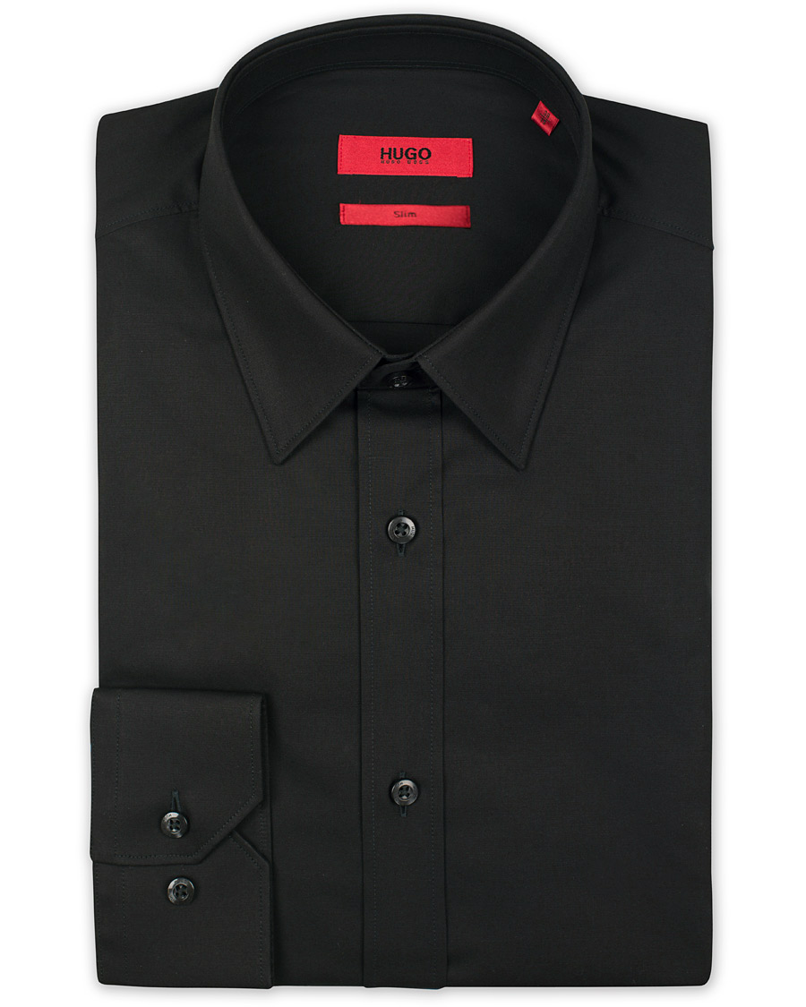 Herren | Hemden | HUGO | Elisha Slim Fit Shirt Black